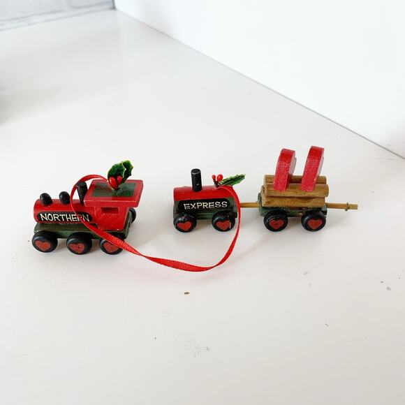 Christmas Ornaments Trains Mixed Lot of 6 Kurt Adler Hallmark National Rennoc - Picture 4 of 7